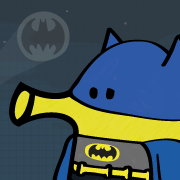 The Doodler hops into Gotham City in Doodle Jump DC Superheroes